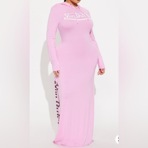 Von Dutch Hooded Maxi Dress - Picture 3 of 6